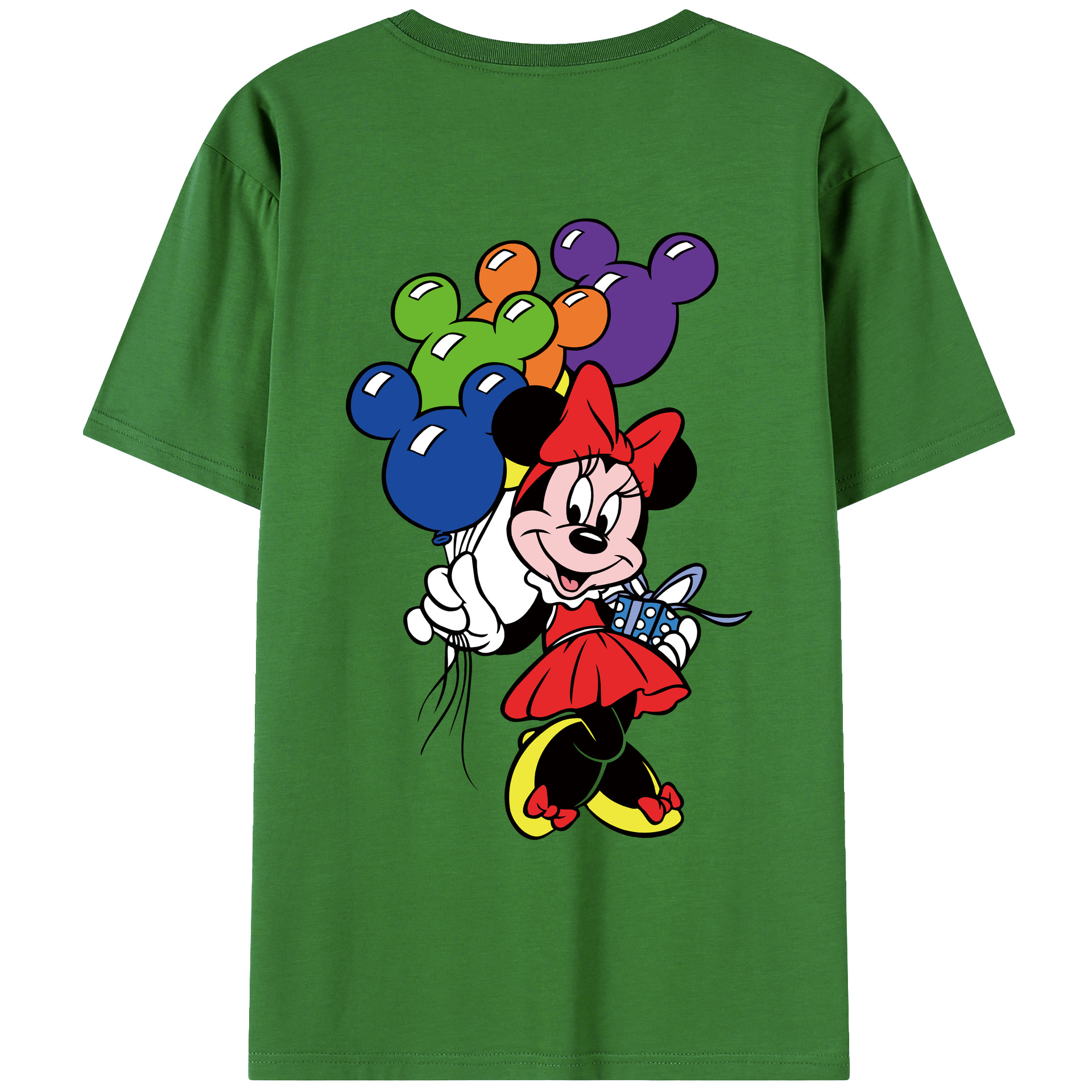 （画像用） ミッキーマウス Mickey Mouse レディース半袖Tシャツ(バックプリント)